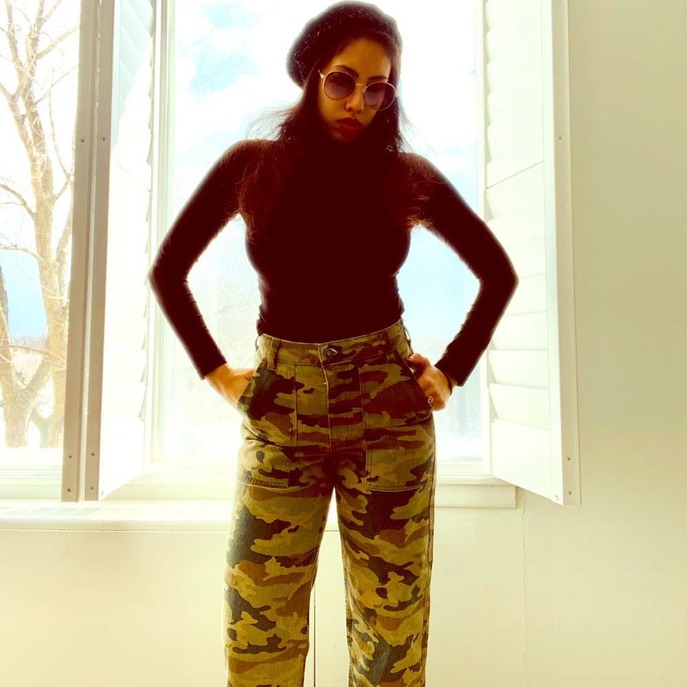 Free People Camo Remy Pants
